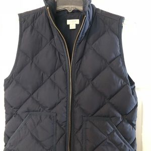J.Crew navy Down Vest